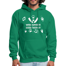 Load image into Gallery viewer, Wildlife Pawprints Classic Hoodie - kelly green
