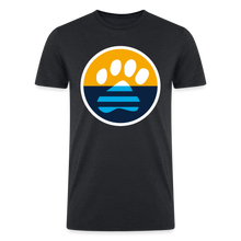 Load image into Gallery viewer, MKE Flag Paw Tri-Blend Organic T-Shirt - heather black