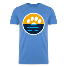 Load image into Gallery viewer, MKE Flag Paw Tri-Blend Organic T-Shirt -  heather blue