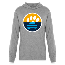 Load image into Gallery viewer, MKE Flag Paw Unisex Long Sleeve Hoodie Shirt - heather grey