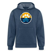 Load image into Gallery viewer, MKE Flag Paw Unisex Organic Hoodie - heather navy