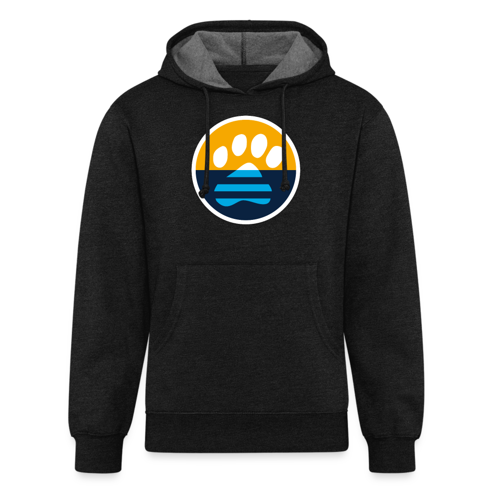 MKE Flag Paw Unisex Organic Hoodie - charcoal grey